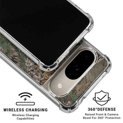NFL Detroit Lions Realtree Xtra Green Camo Google Pixel 10 Clear Case